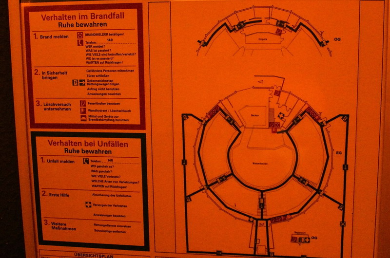 Ground plan of the dolfinarium at Hansa-Park Sierksdorf