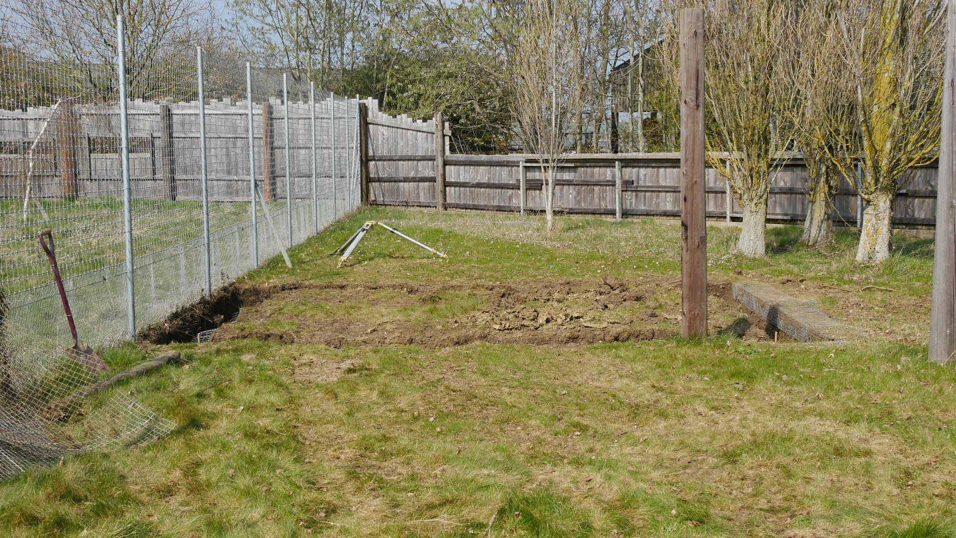 Ground works opposite Tayra enclosure