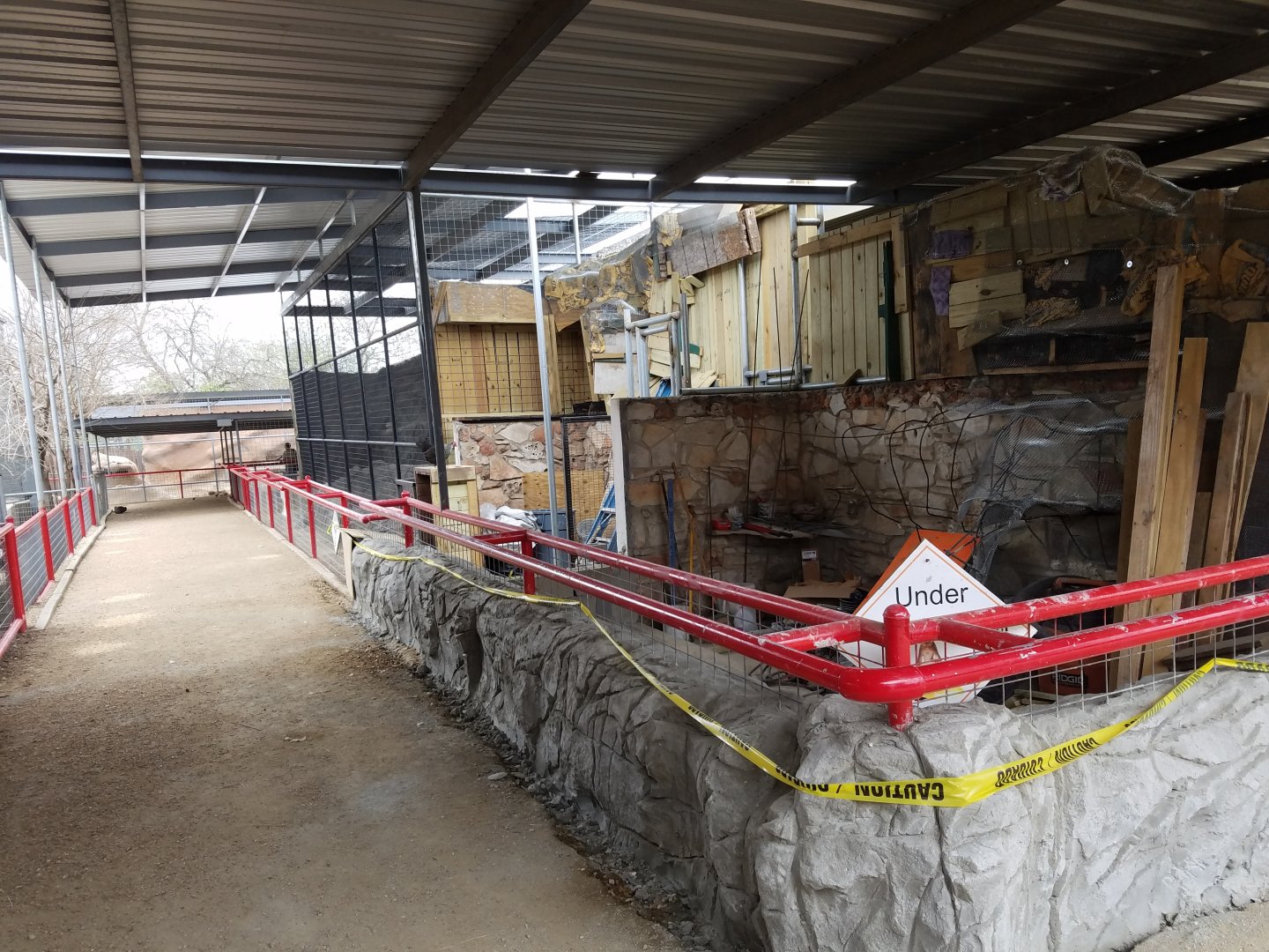 Groundhog Exhibit Construction