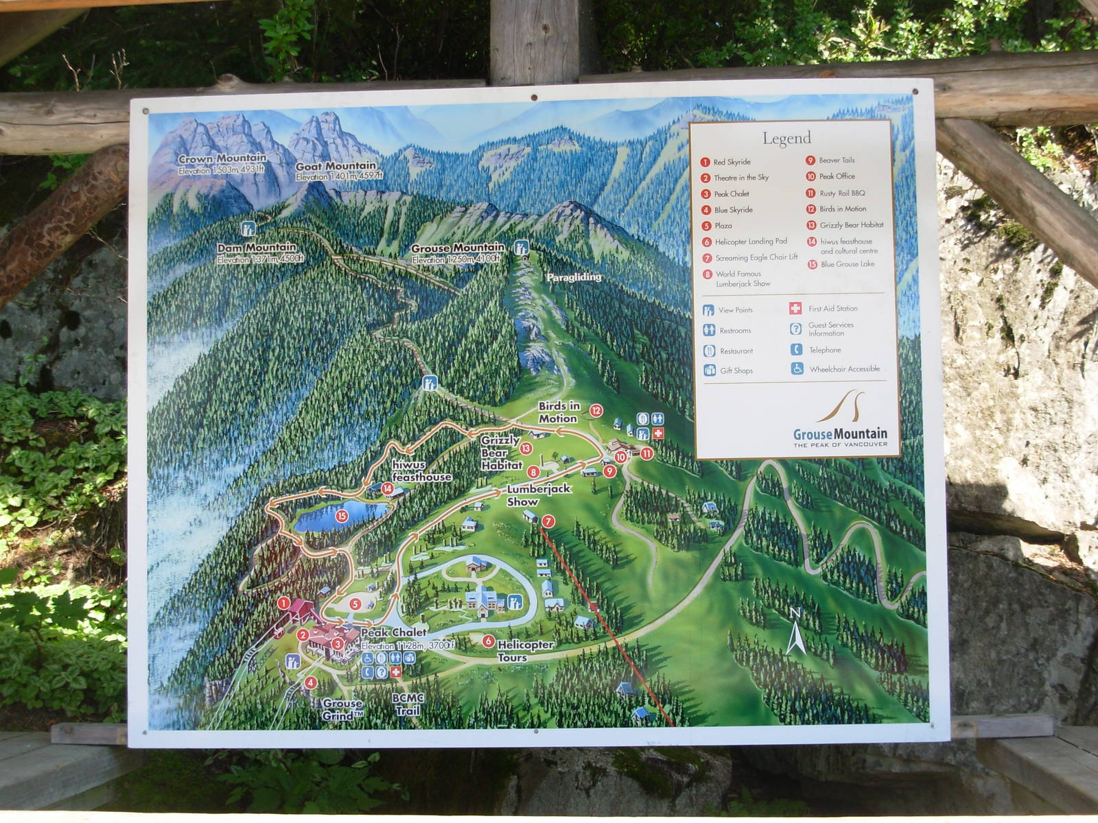 Grouse Mountain Map