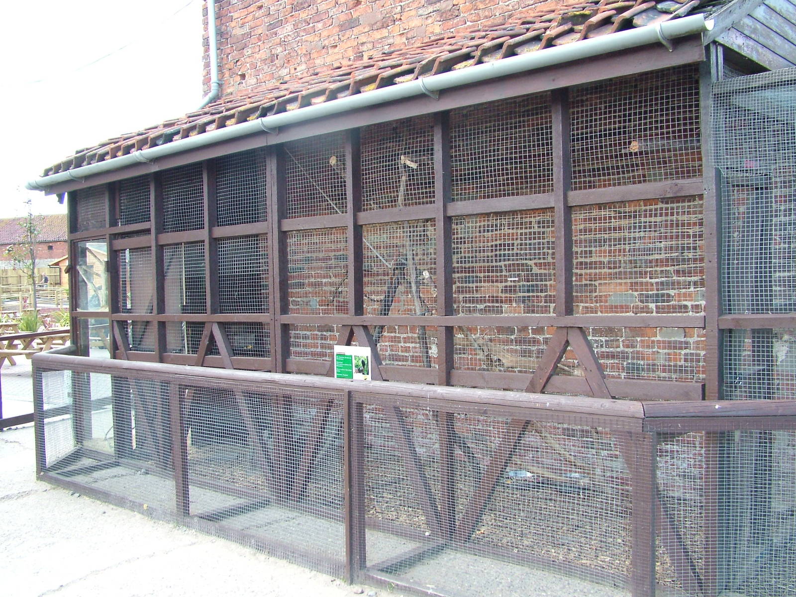 Guayaquil Squirrel enclosure at Yorkshire WP 25/04/09