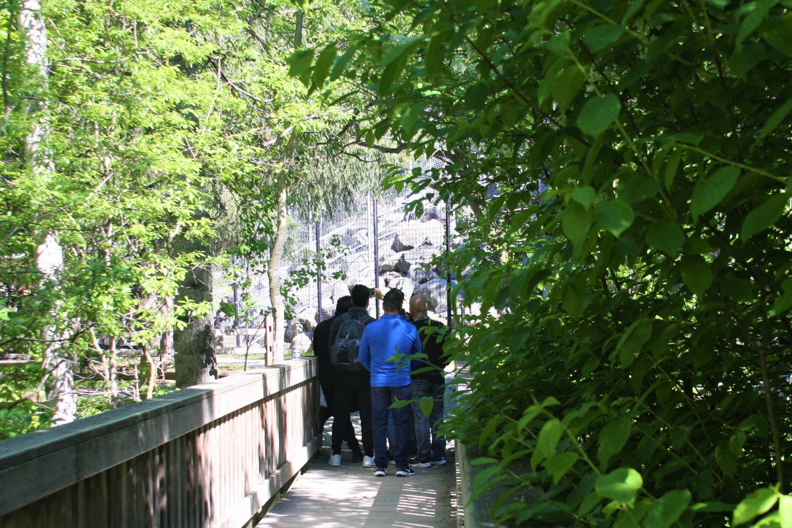 Guests taking a birthday selfie.