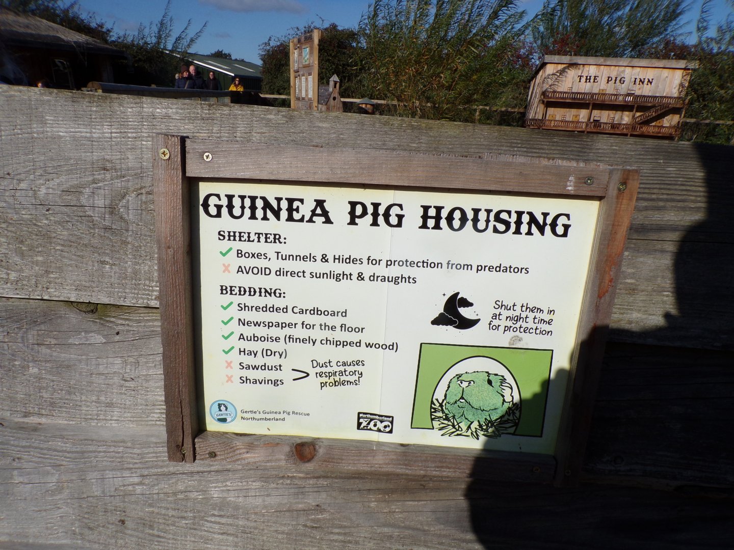 Guniea pig signage 14.10.23