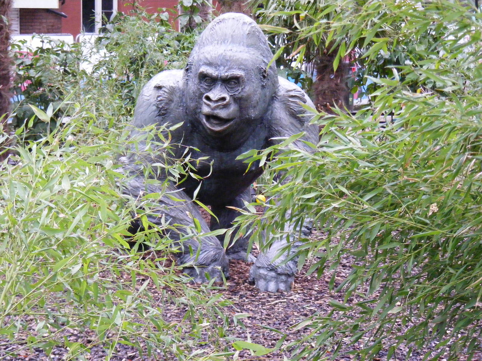Guy the gorilla statue at London Zoo, 15 January 2011