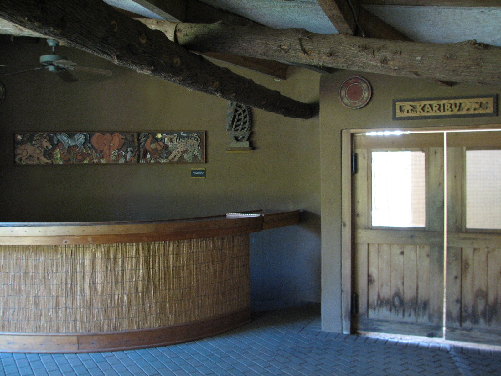 Habitat Africa! The Savannah - African Wild Dog Exhibit Viewing Shelter