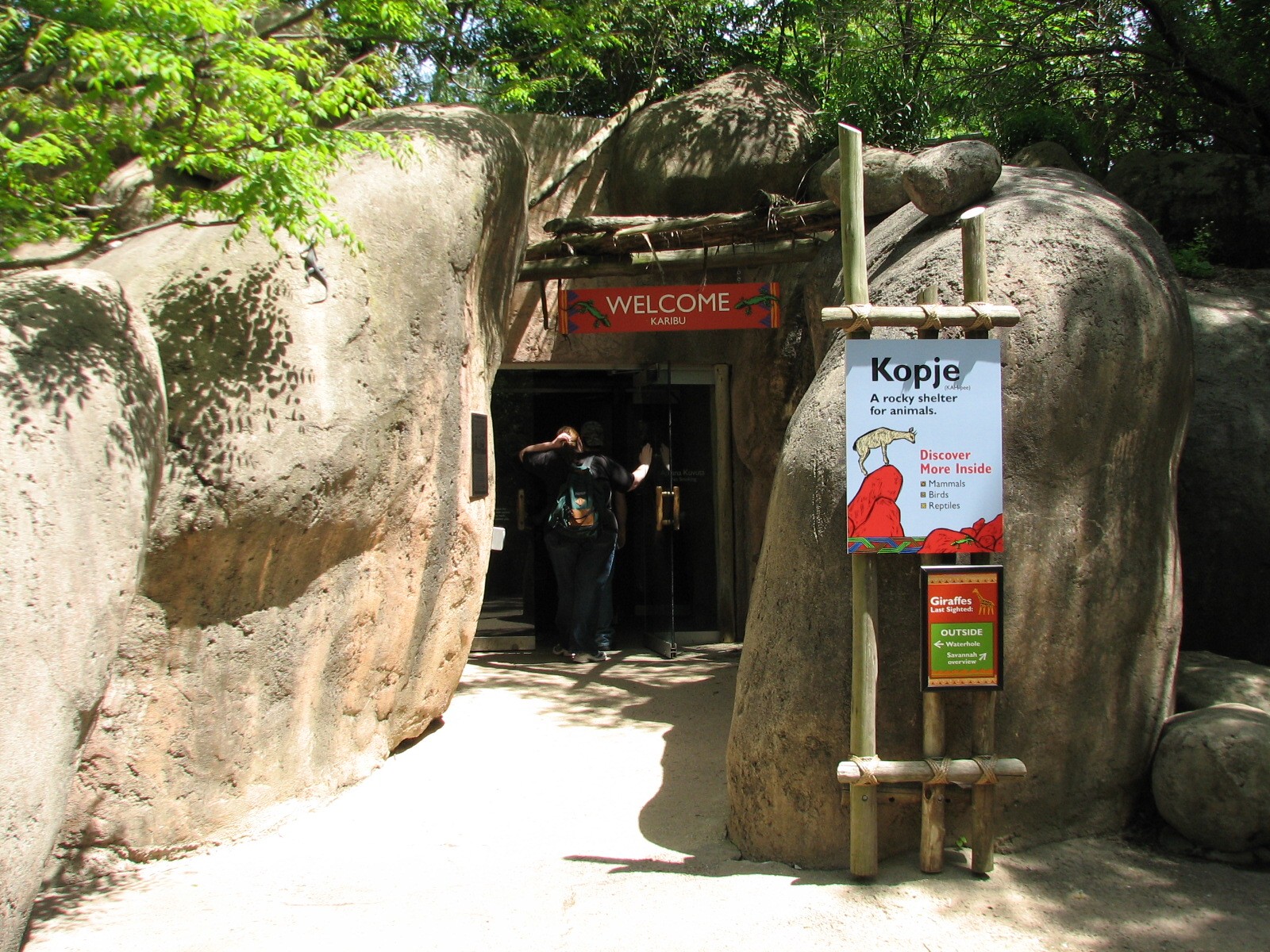 Habitat Africa! The Savannah - Kopje Exhibit Building Entrance