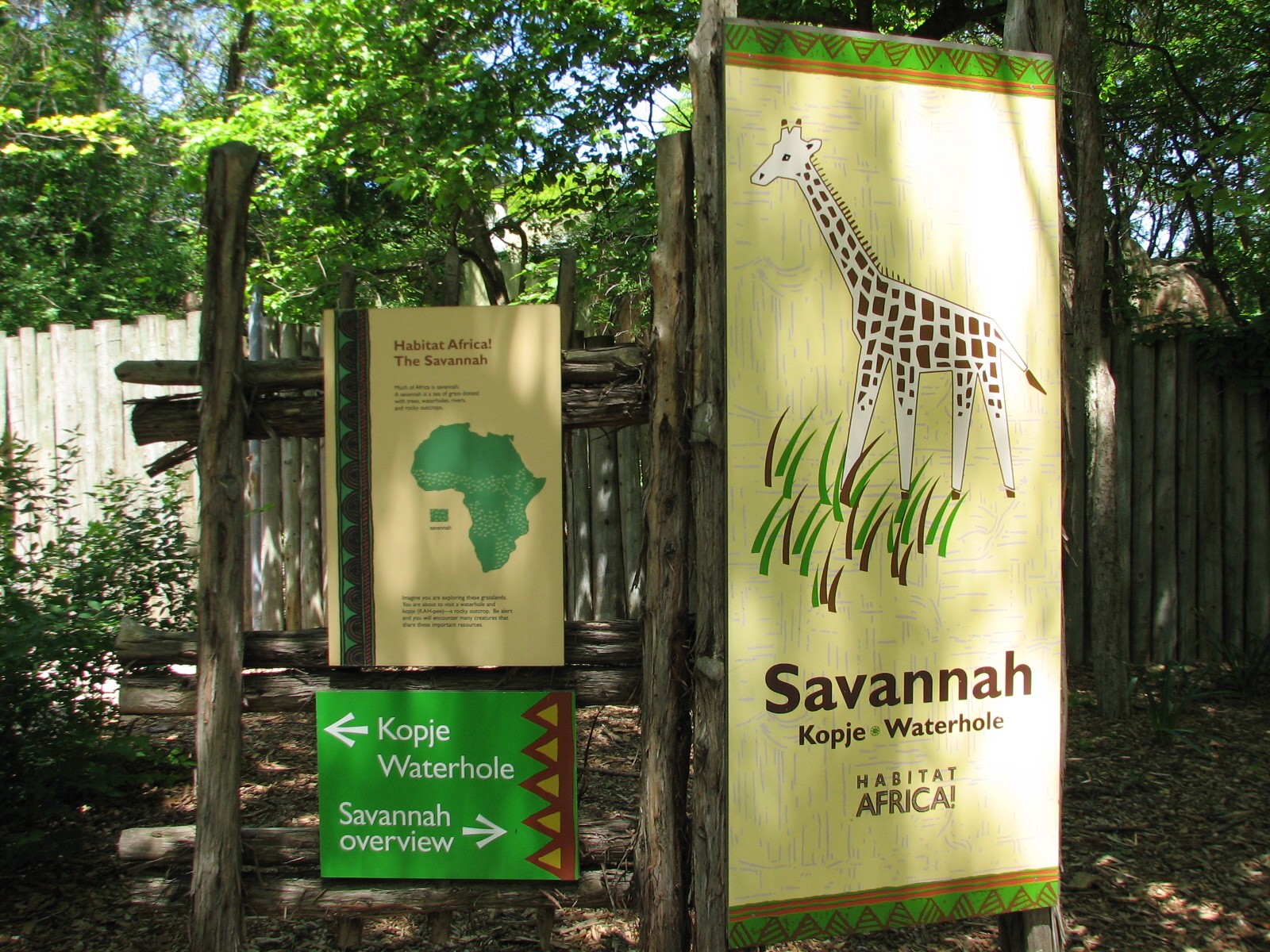 Habitat Africa! The Savannah - Sign