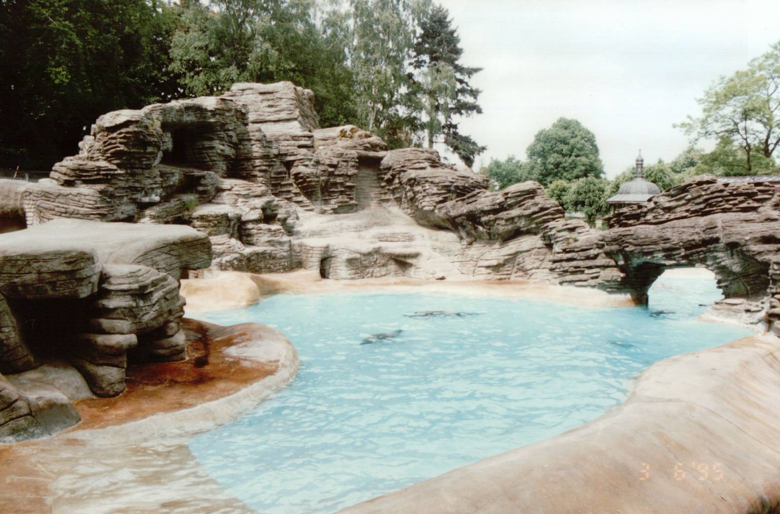 Hagenbeck 1995 - Mixed Pinniped exhibit in the old Eismeer Panorama