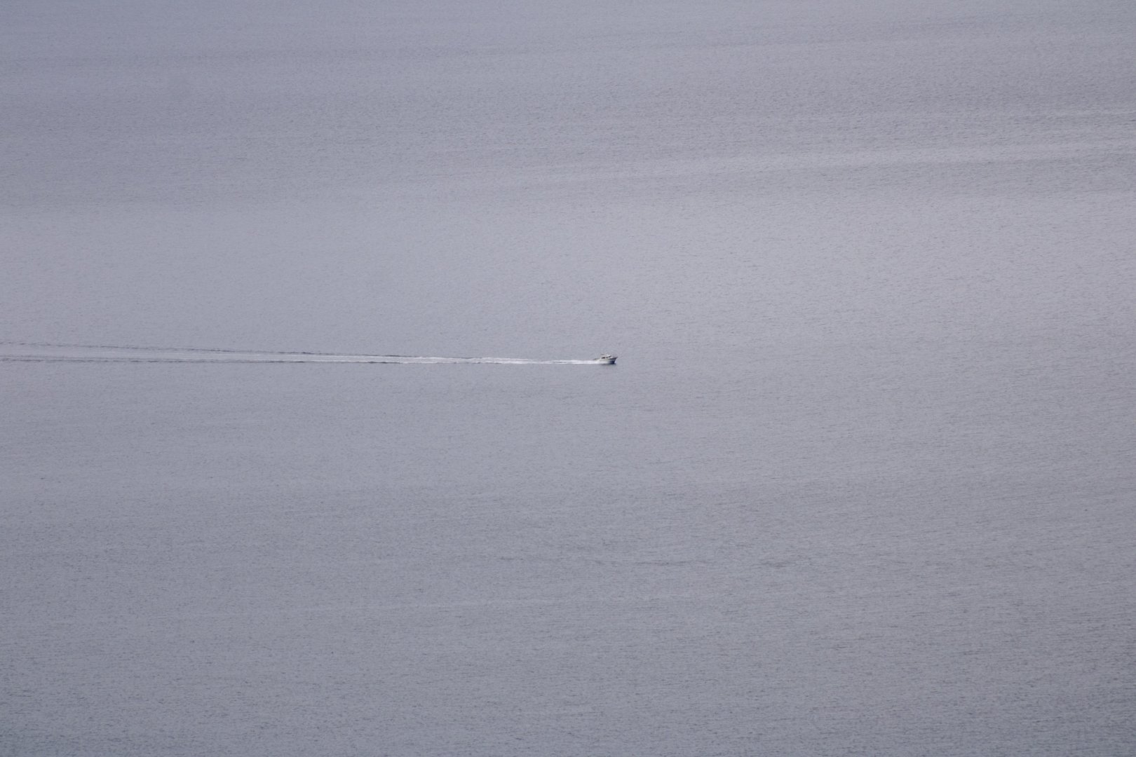 Halibut Fisherman Sailing to the Kelp Forest off of Bishops Beach