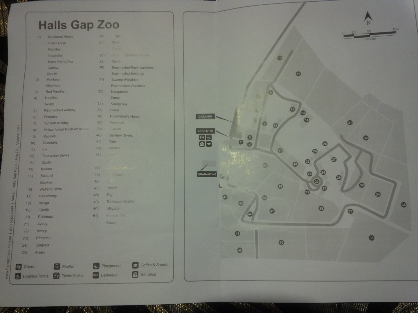 Halls Gap Zoo - Map