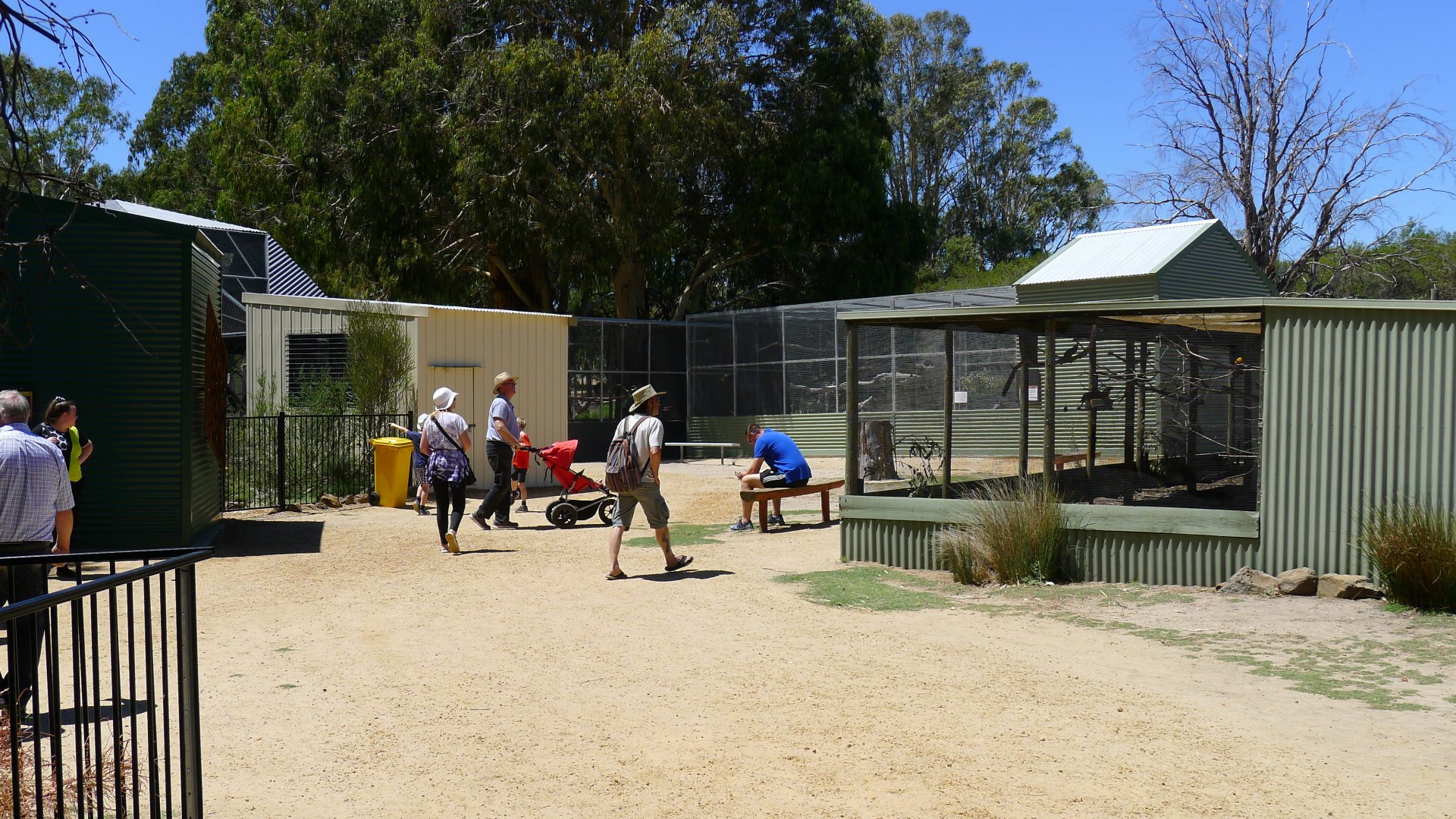 Halls Gap Zoo - view of avairies