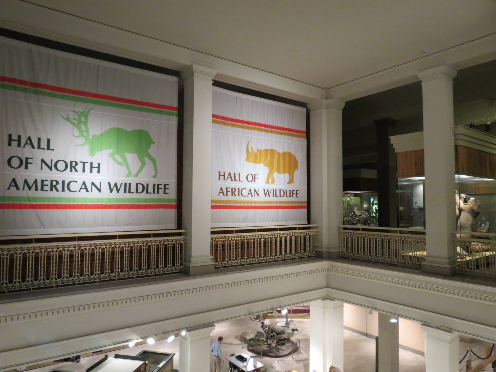 Halls of North American and African Wildlife Entrance