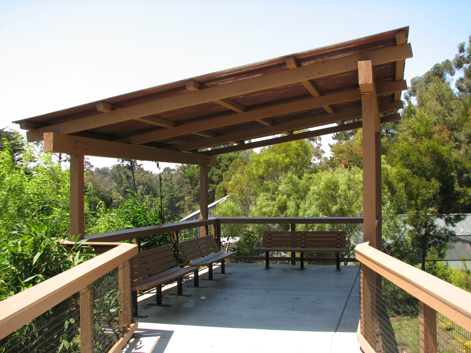 Hamadryas Baboon Exhibit - Viewing Shelter