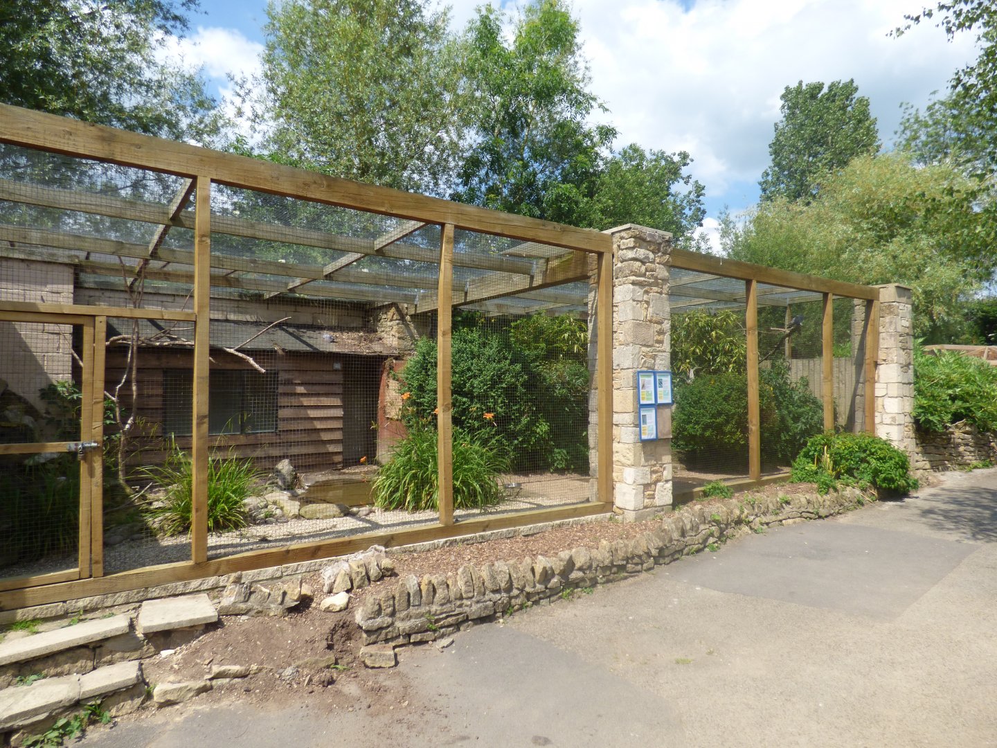 Hamerkop, Vulturine Guineafowl and Spektacled Pigeon Aviary