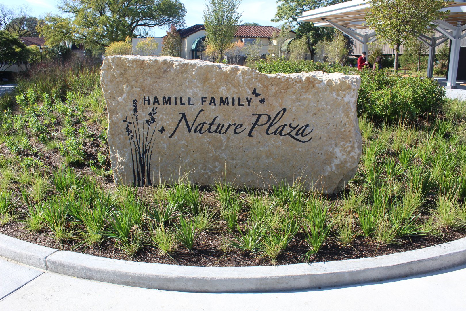 Hamill Family Nature Plaza - Sign