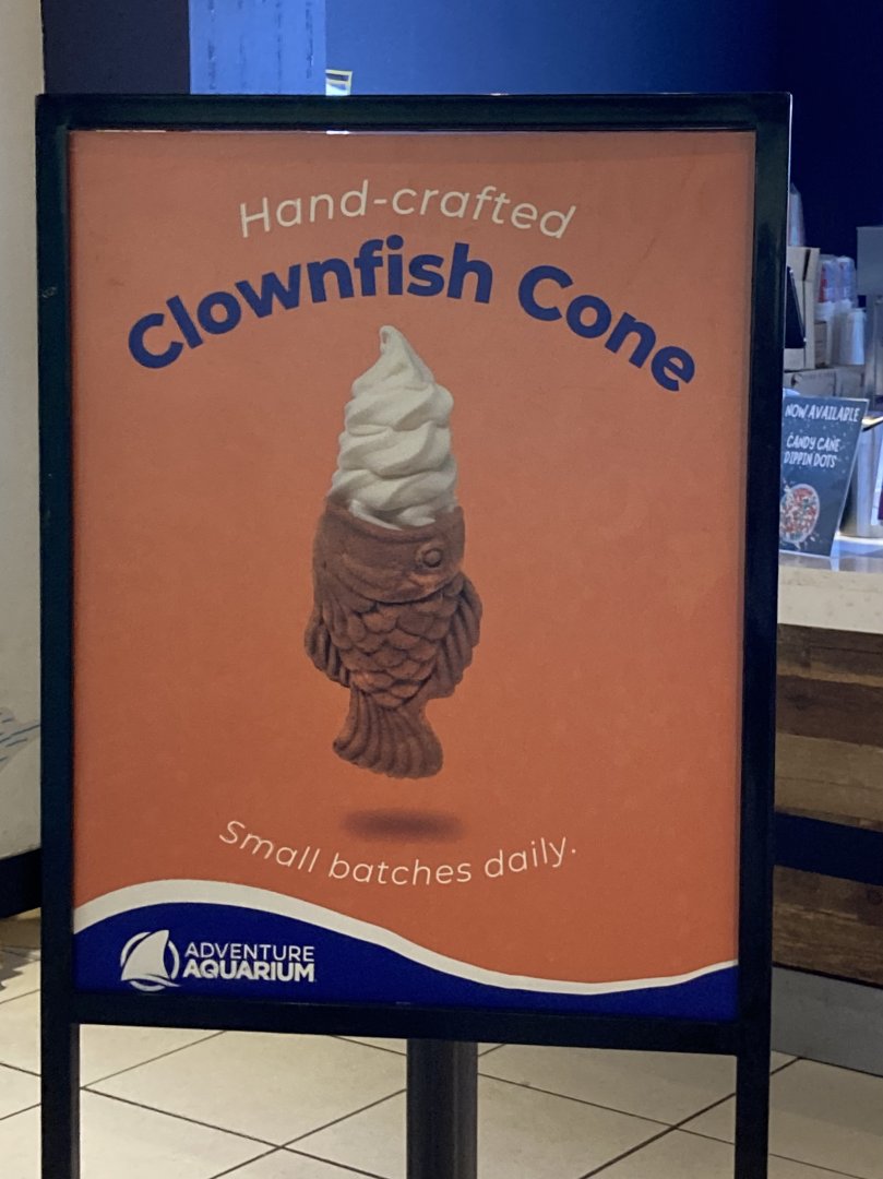 Hand-Crafted “Clownfish” Ice Cream Cone