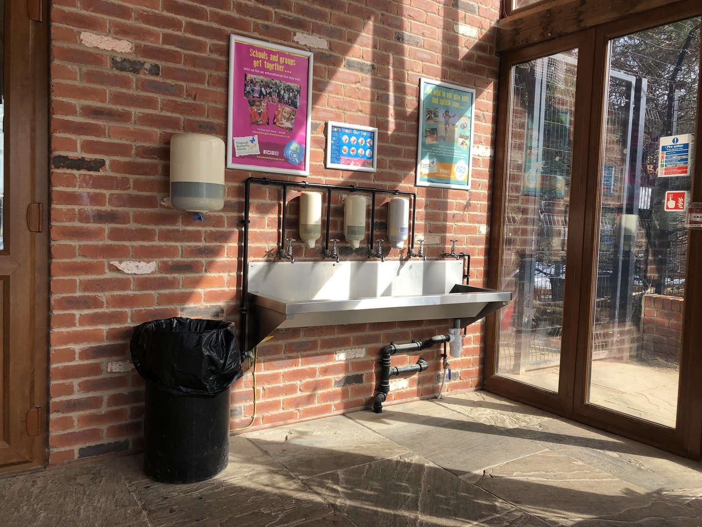 Hand Washing Station at Tropical Butterfly House (March 2023)