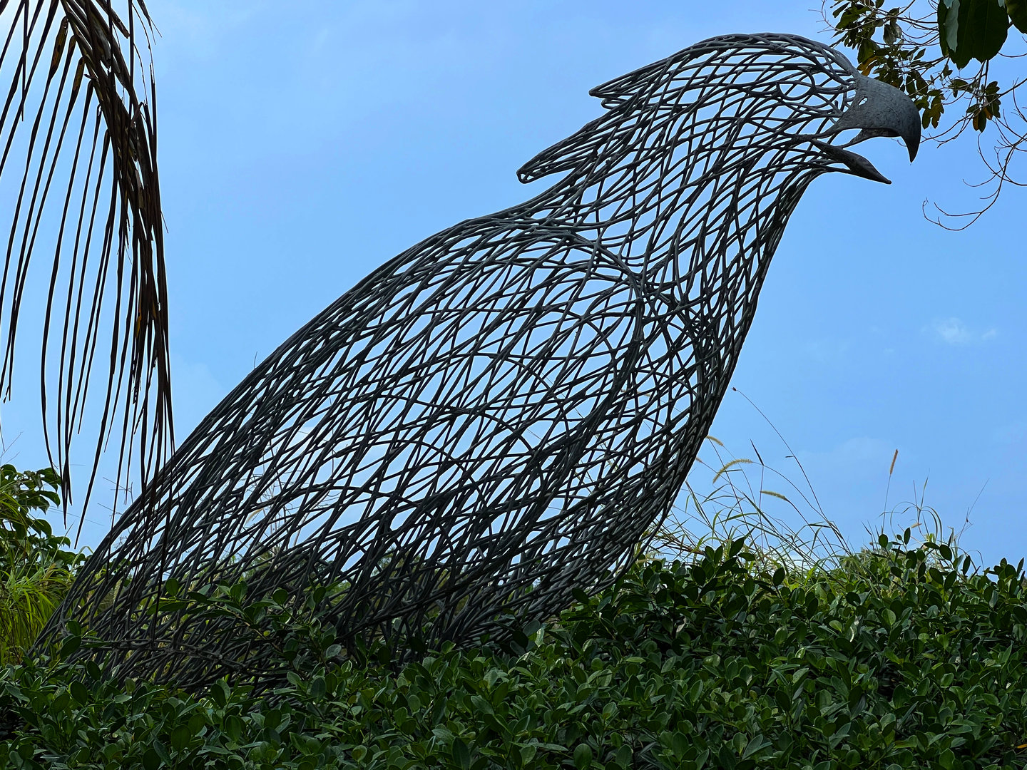 Harpy Eagle Wire Statue