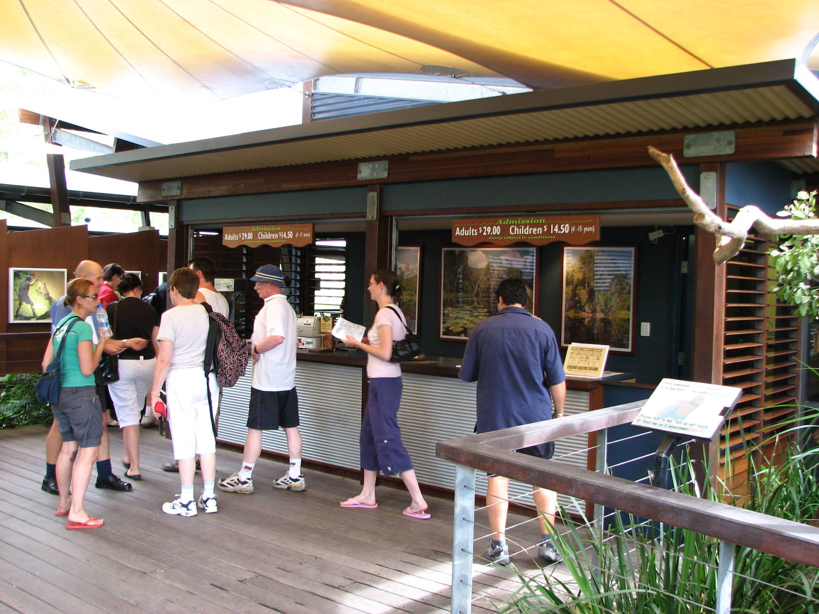 Hartleys Crocodile Adventures 2007 - Entrance ticket sales