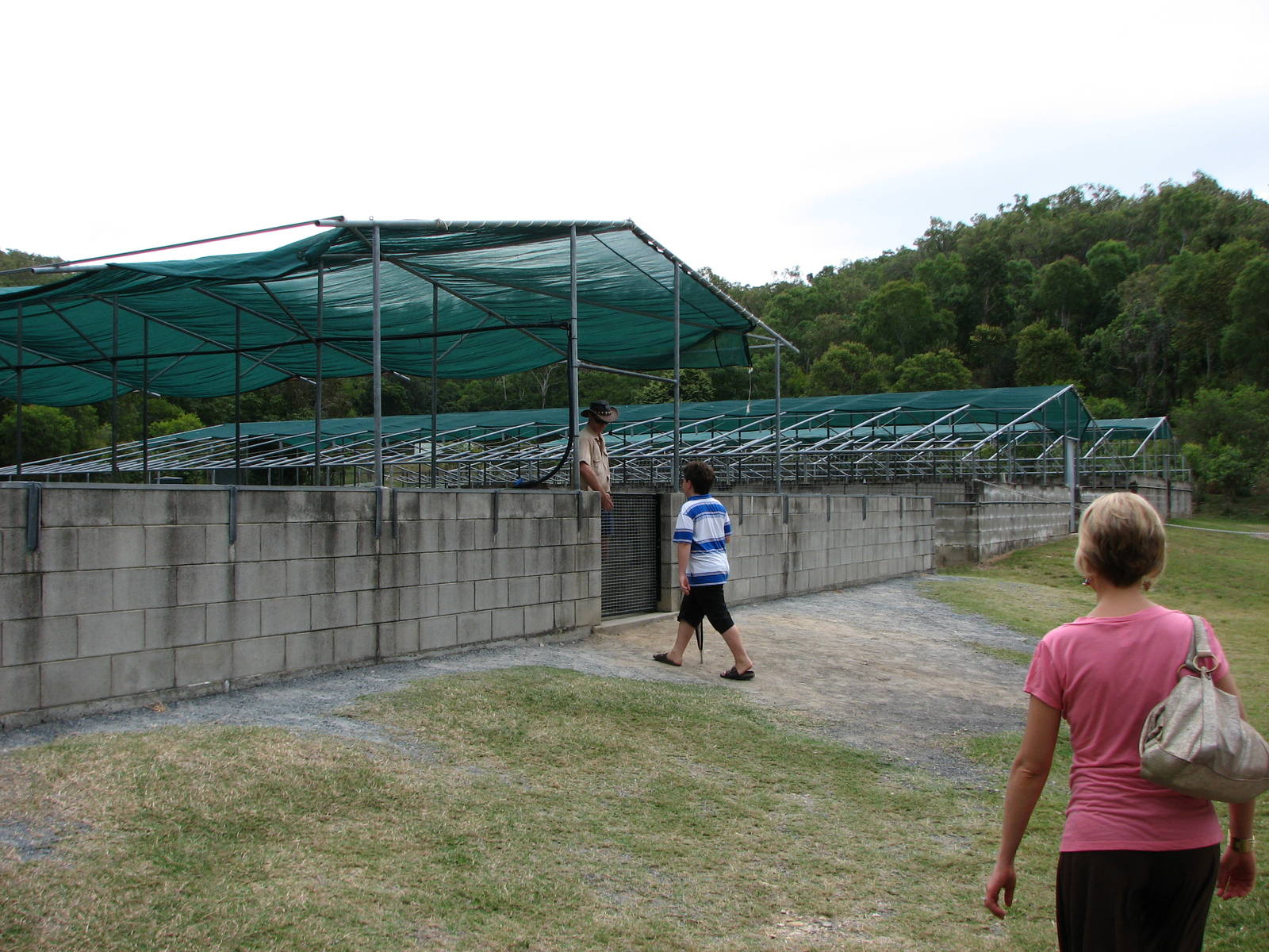 Hartleys Crocodile Adventures 2007 - Outer walls of the crocodile farm pens