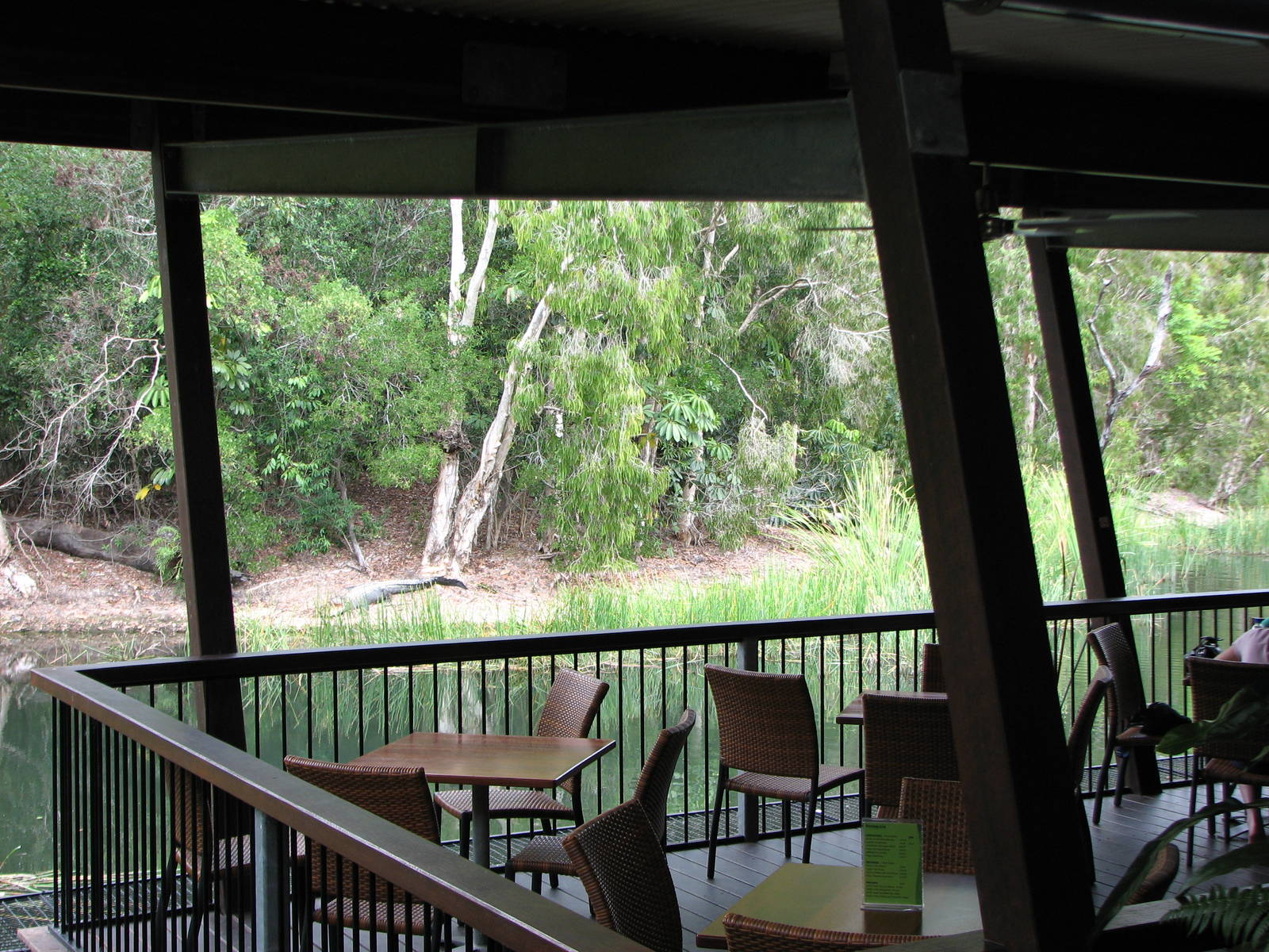 Hartleys Crocodile Adventures 2007 - View to Hartleys Lagoon from the resta