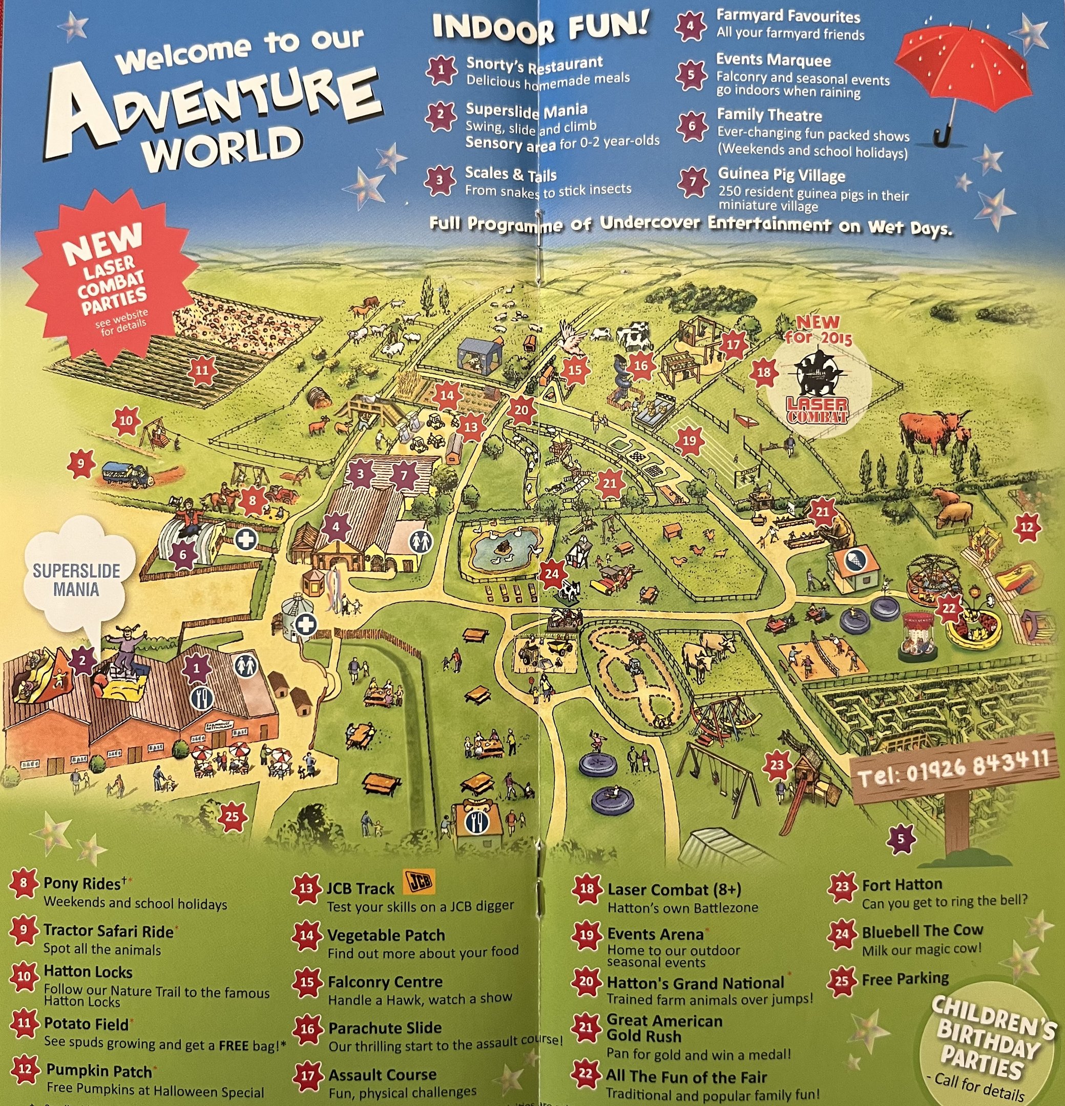 Hatton Adventure World Map - 2015
