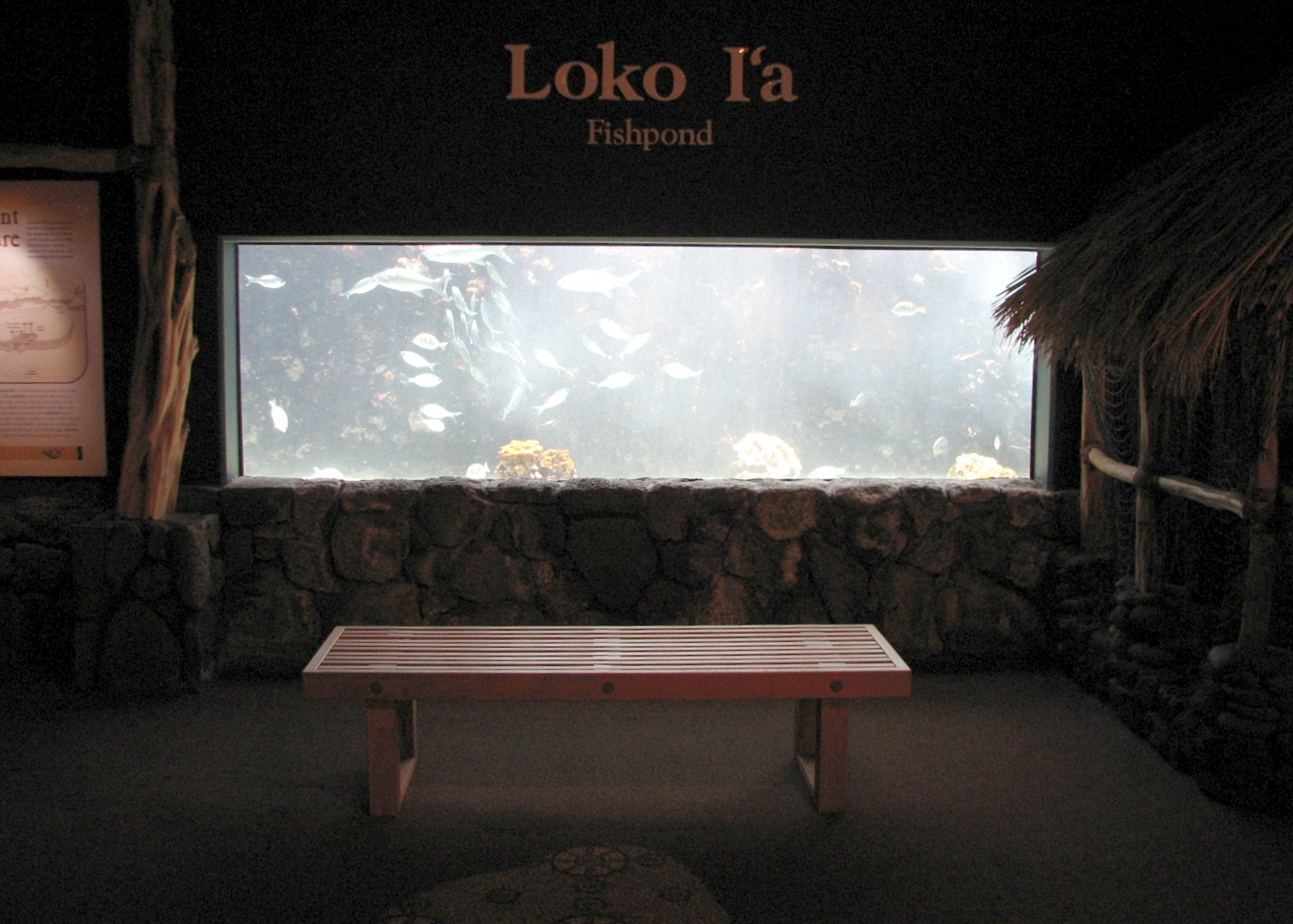 Hawaiians and the Sea fishpond exhibit