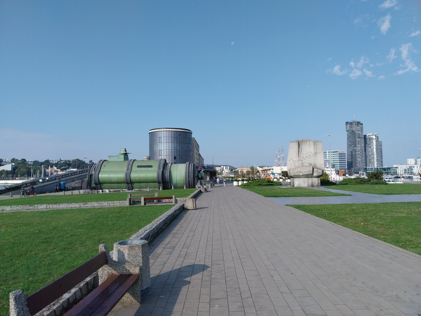 Head of the building with Batyskaf Nautilus submarine