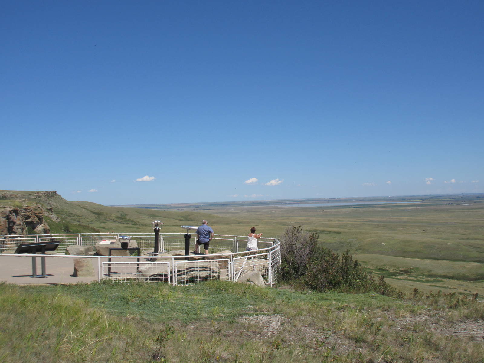 Head-Smashed-In Buffalo Jump - Cliff Top Trail View