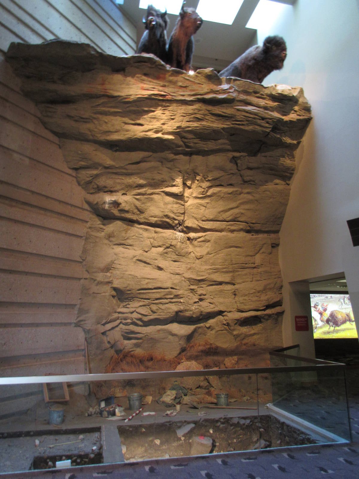 Head-Smashed-In Buffalo Jump - Huge Cliff on Main Level