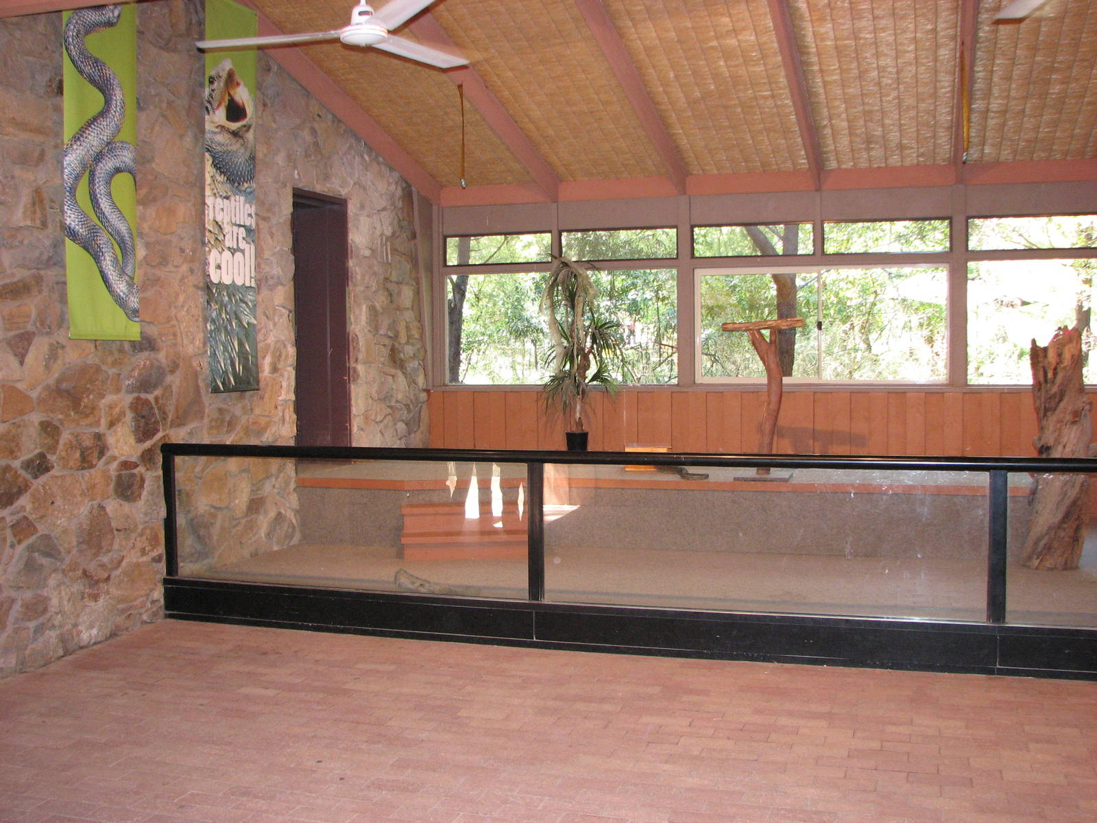 Healesville Sanctuary - Snake show stage after the show