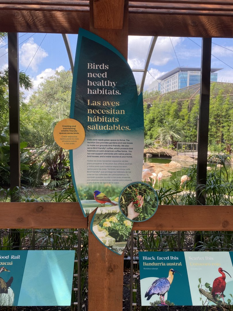 Healthy Habitat Healthy Birds Sign