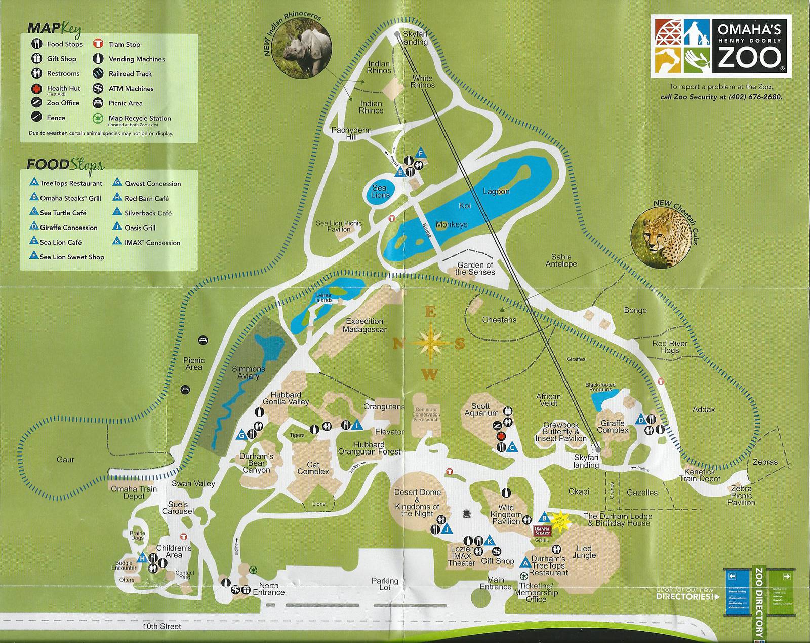 Henry Doorly Zoo Map - 2011
