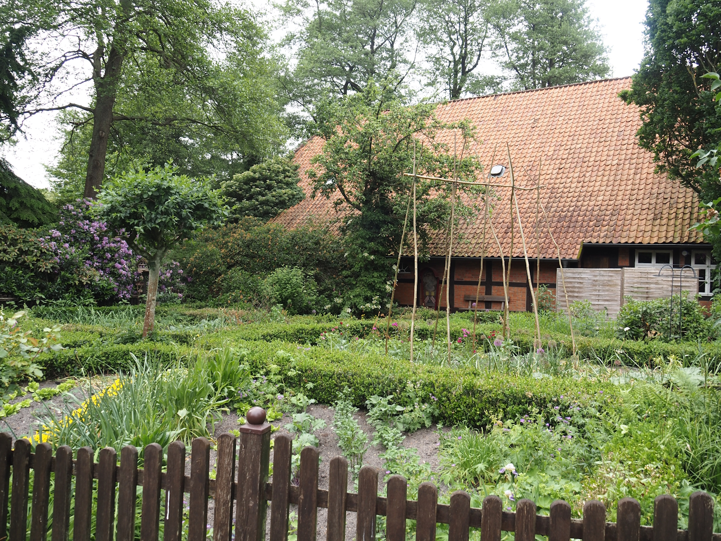 Herbal garden next to indoor show building, 2024-05-21