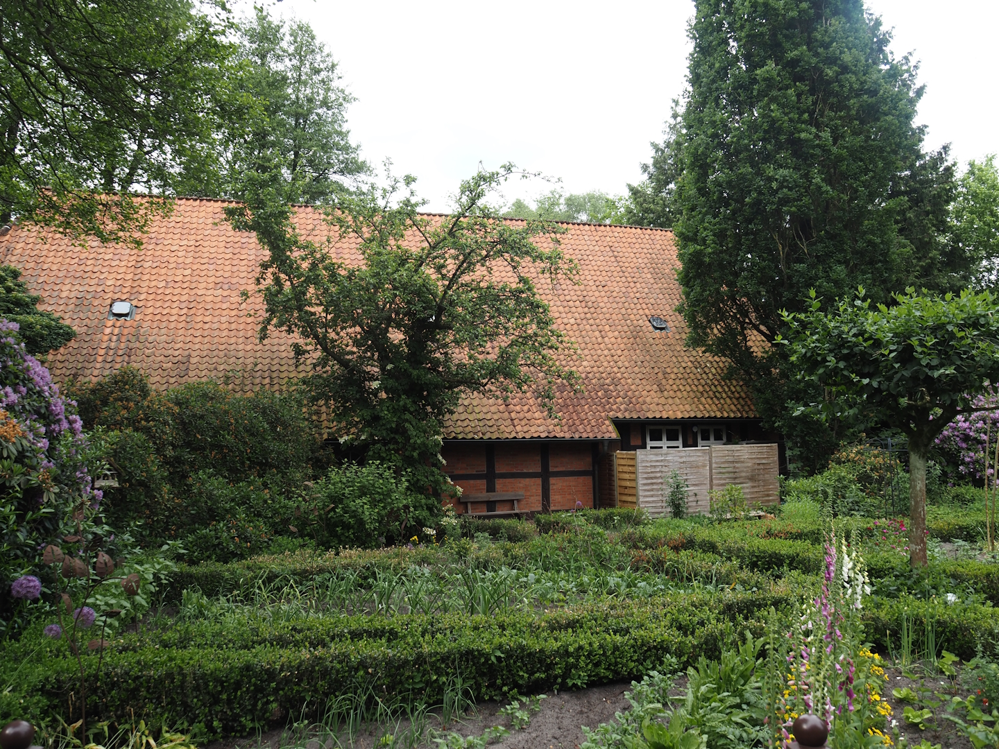 Herbal garden next to indoor show building, 2024-05-21