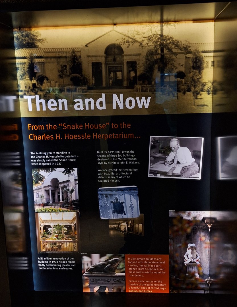 Herpetarium history signage