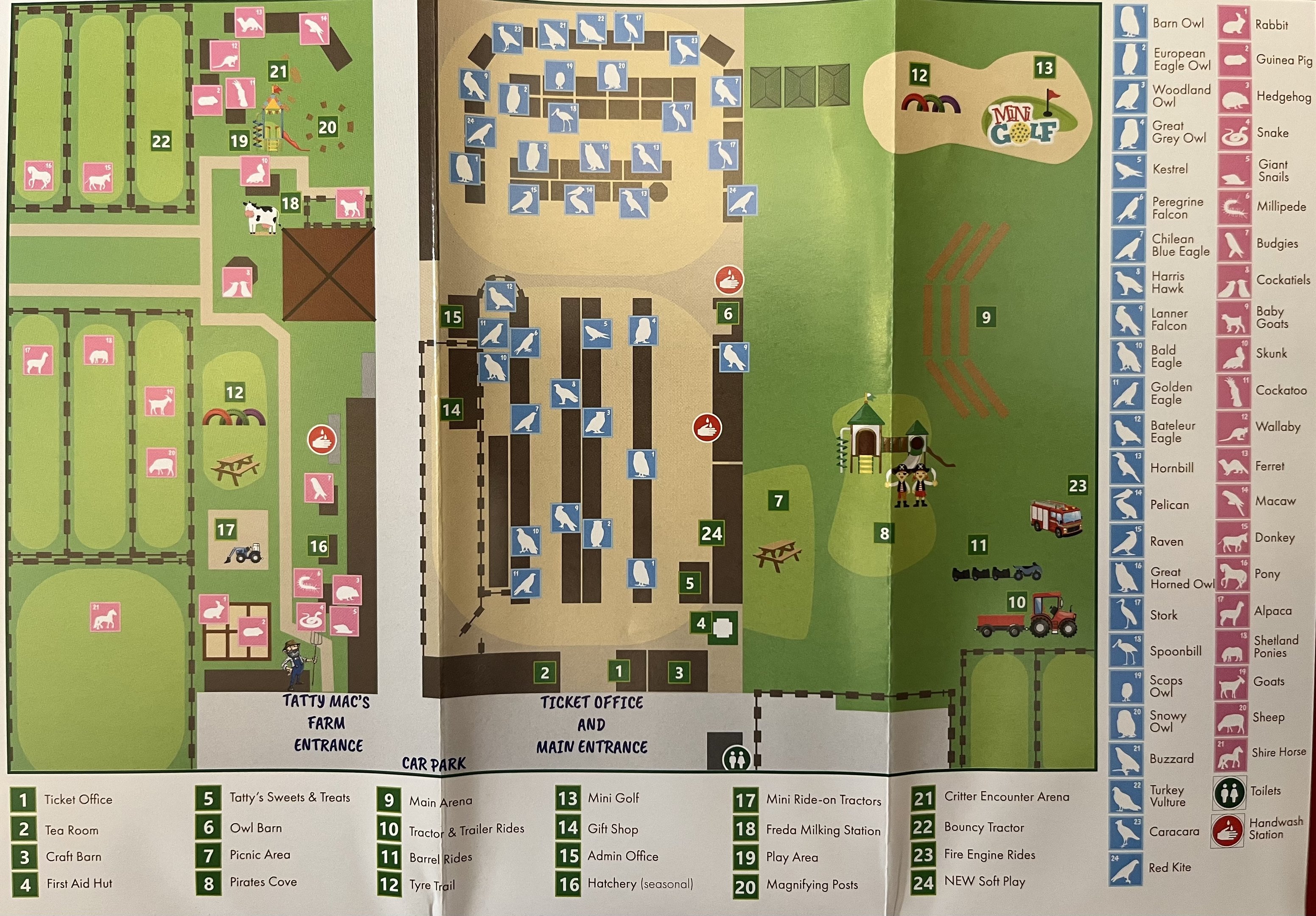 Herrings Green Activity Farm Map - 2018