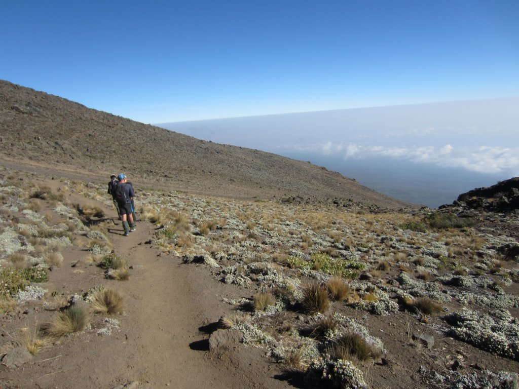 Hiking above the clouds