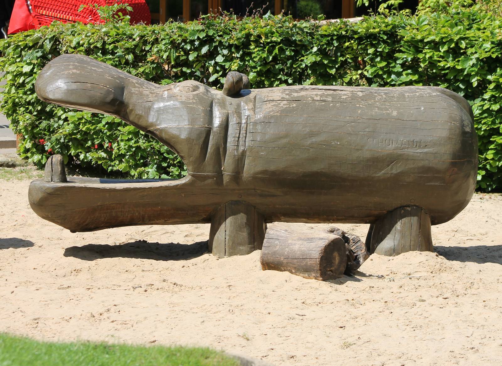 Hippo at the Playing-ground