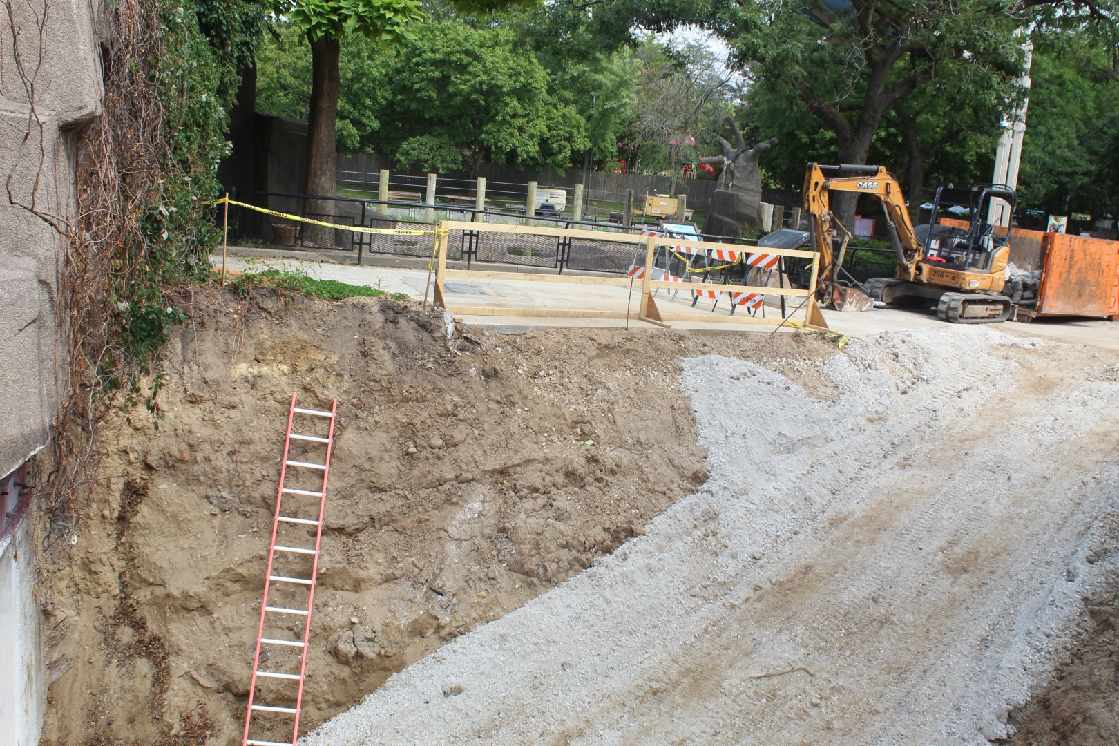 Hippo Exhibit Construction