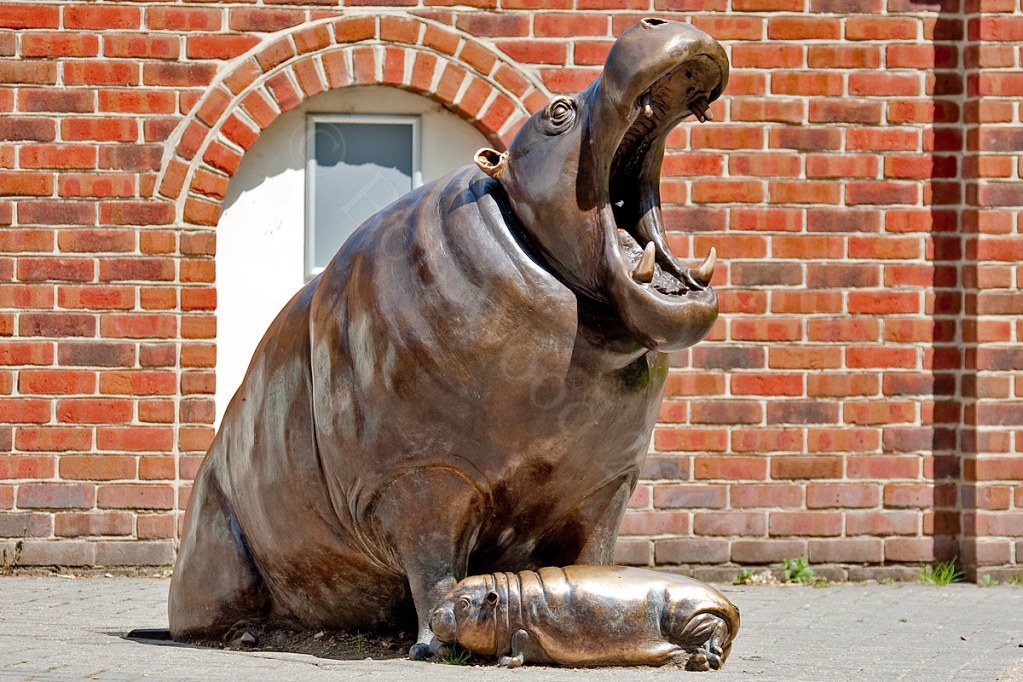 Hippo Sculpture