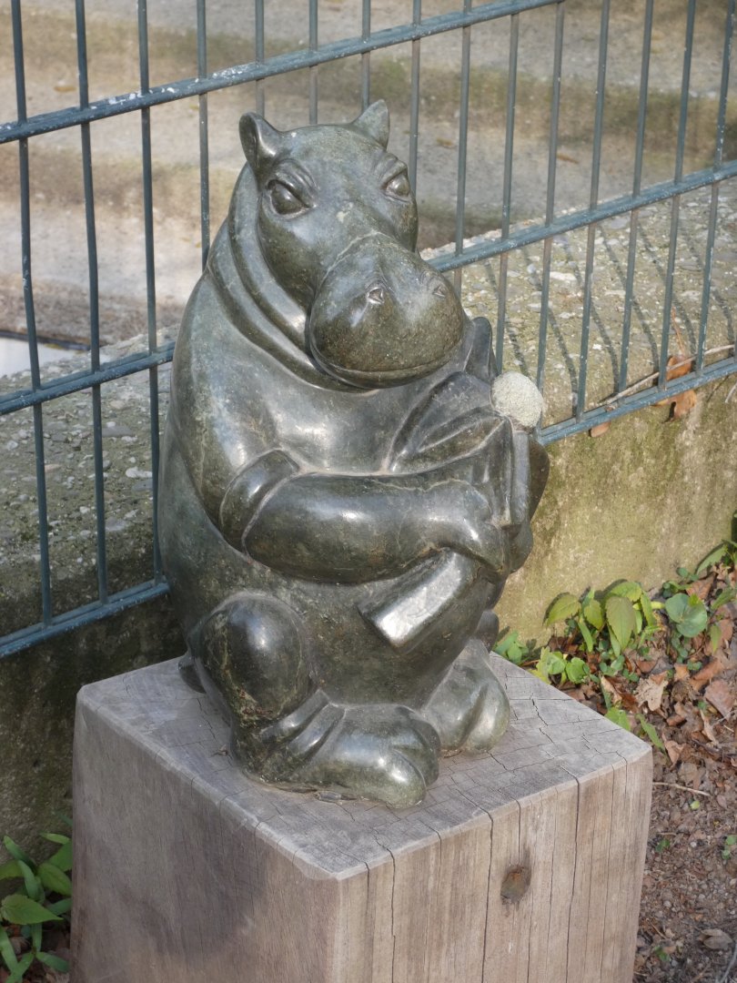 Hippo statue