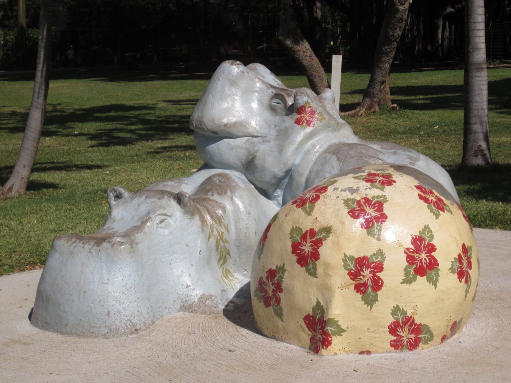 Hippo Statues