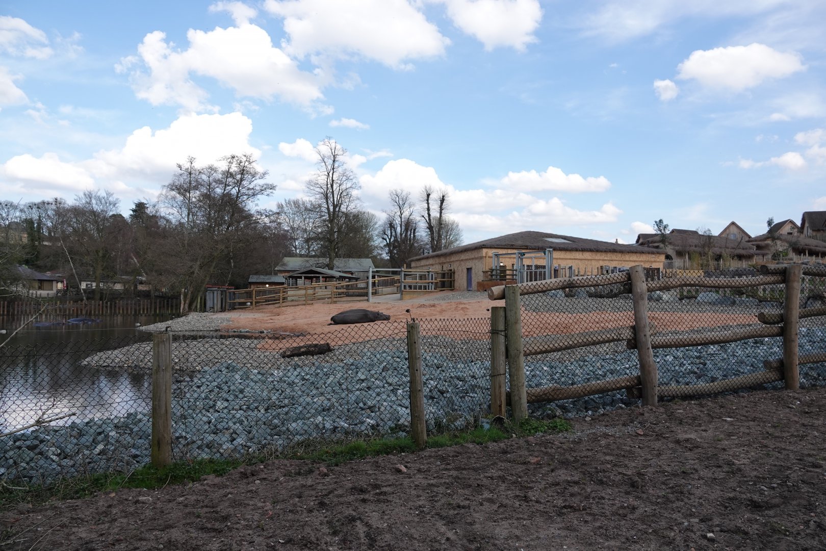 Hippopotamus enclosure