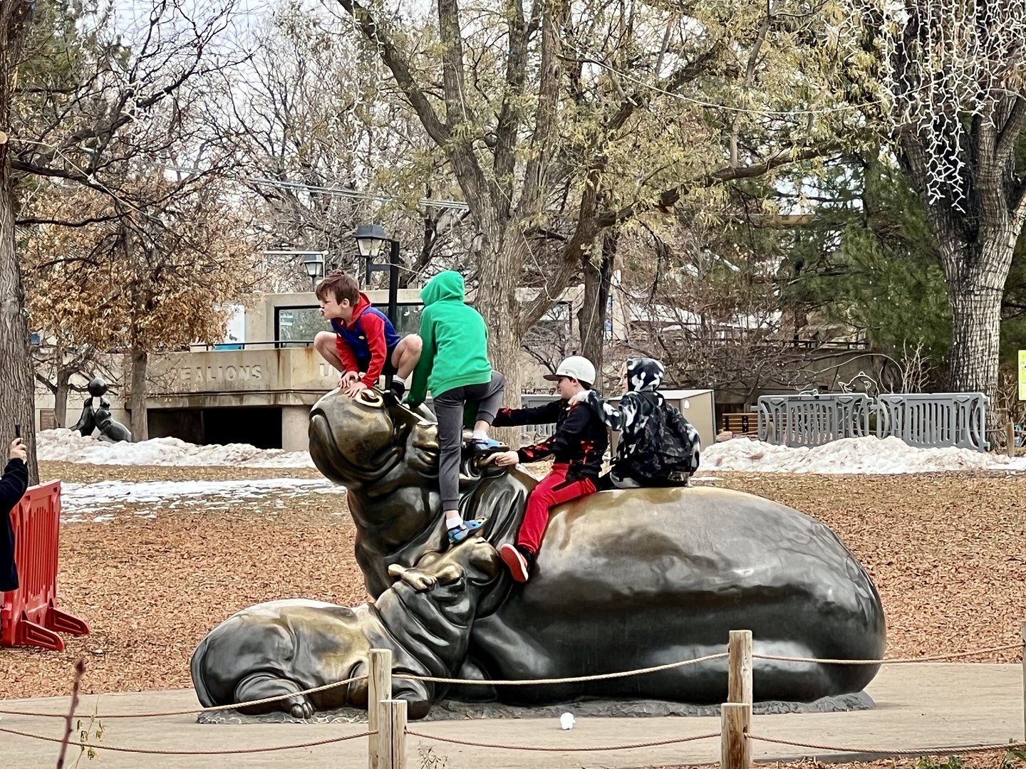 Hippopotamus Statue 99% of the time.