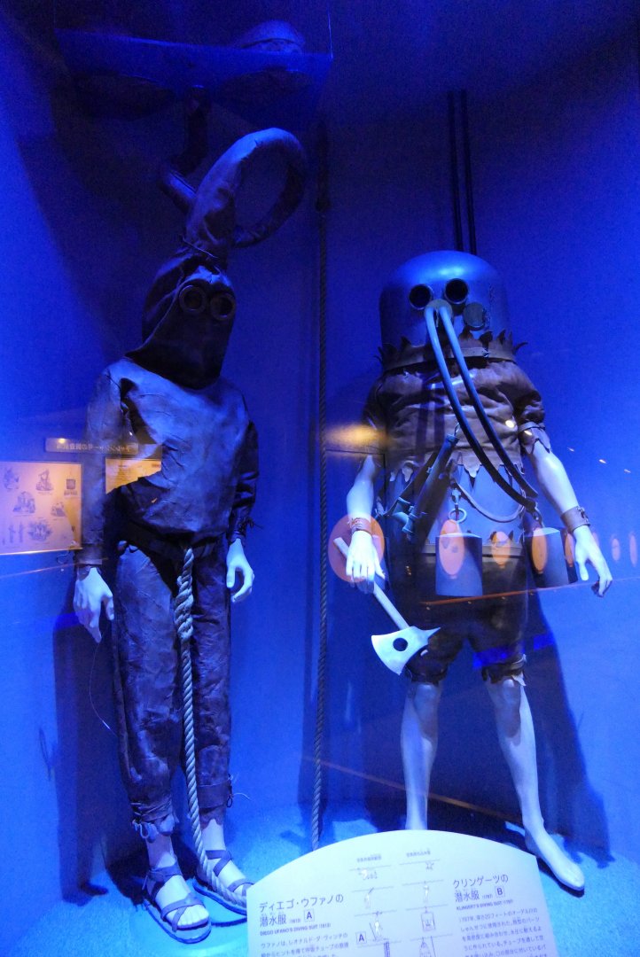 Historic diving suit design replicas