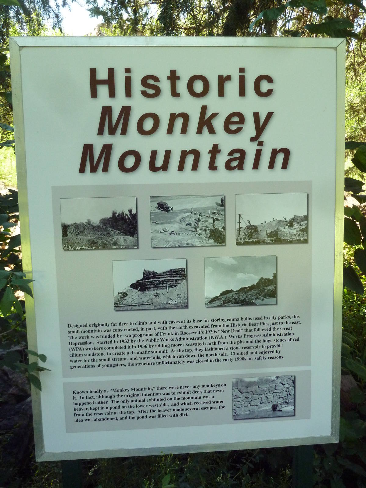Historic Monkey Mountain - Informational Sign