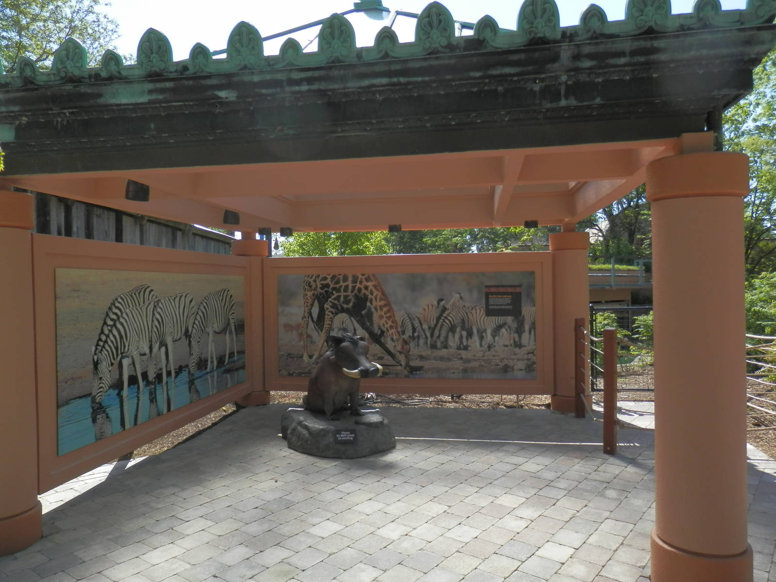 Historic rooftop from former giraffe house