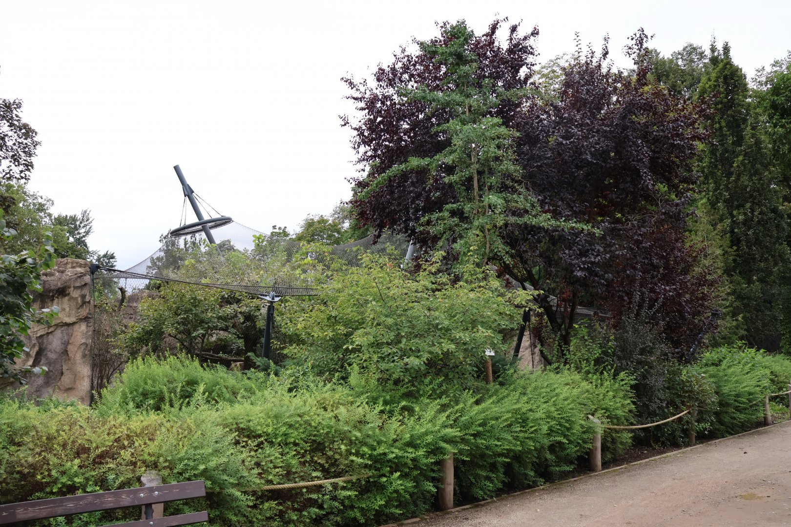 Historical Raubtierfelsen - Caracal enclosures