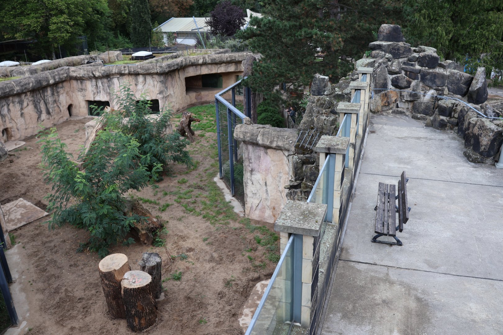 Historical Raubtierfelsen - Lion enclosure